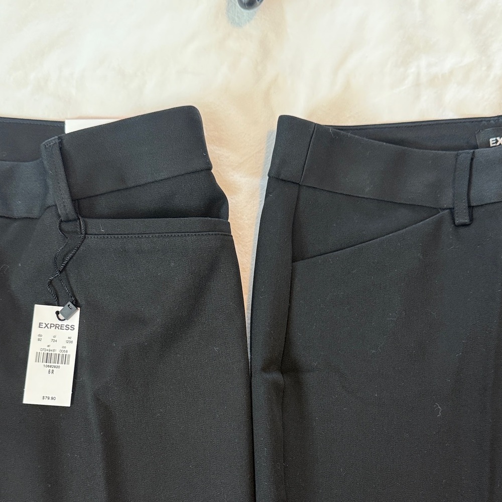 Express Black “Barely Boot” Cut Women's Pants, “Editor” & “Columnist” - Picture 4 of 10